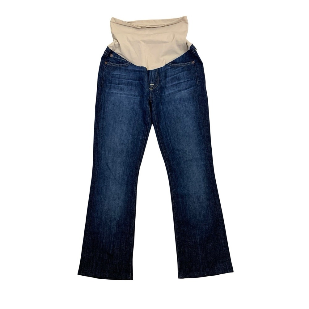 7FAM A Pea In The Pod Maternity Bootcut Dark Wash Stretch Jeans 28‎
